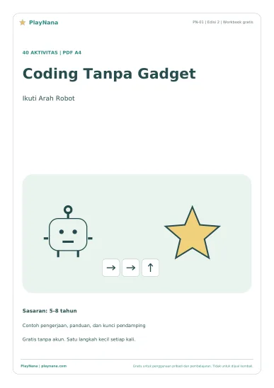 Sampul workbook gratis Coding Tanpa Gadget