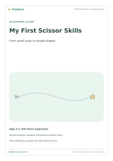 My First Scissor Skills, English edition cover